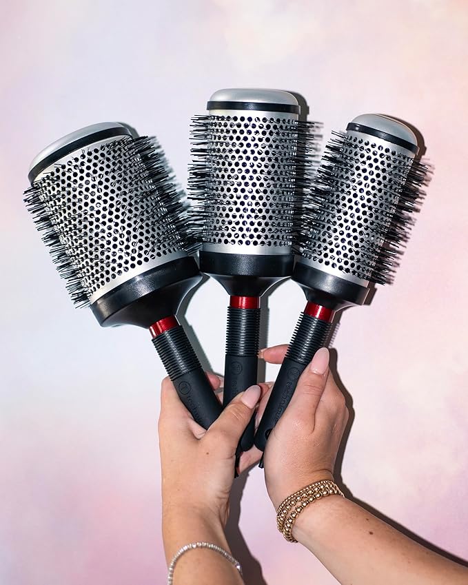 Cricket Technique Thermal Hair Brush #310 1” for Curling, and Styling – Heat-Retaining Barrel with Anti-Static Tourmaline Bristles, Round Thermal Brush, Ideal for All Hair Types