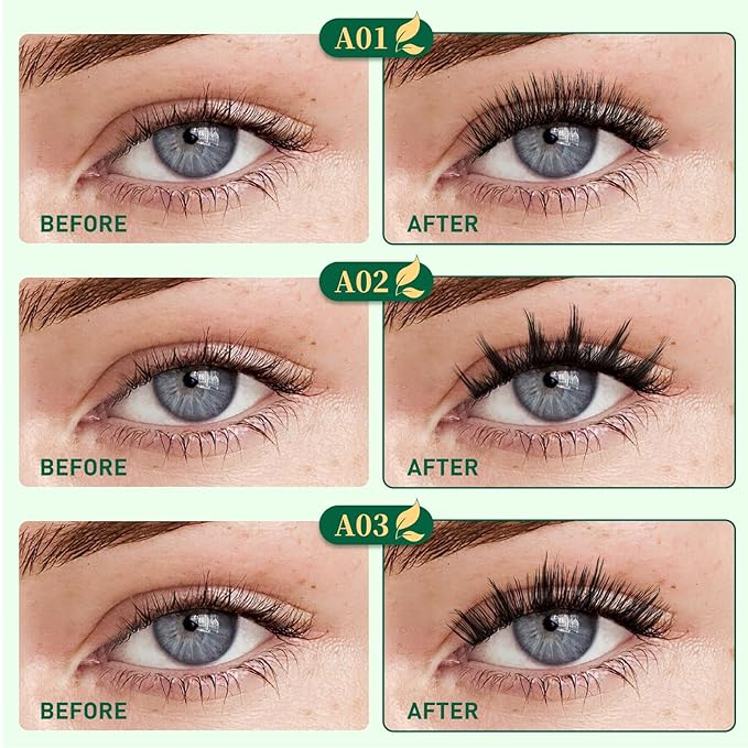 KEYYOU Reusable Magnetic Eyelashes 2 Pair with Applicator No Glue Needed 3D Natural Magnetic Lashes, Easy to Apply & Long Lasting for Daily Use & Events(A01+A03)