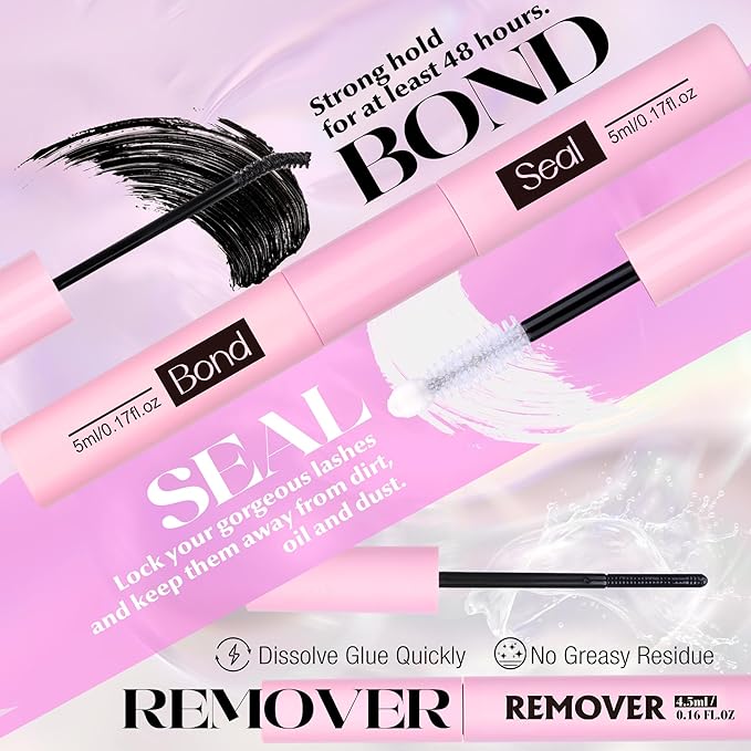 Fairy Lash Clusters Kit Wispy Eyelash Clusters Spiky Individual Lash Extensions Kit 10-16MM Anime Cluster Eyelash Extensions DIY Cluster Lashes, Lash Bond and Seal, Remover, Tweezers (2 Pack)