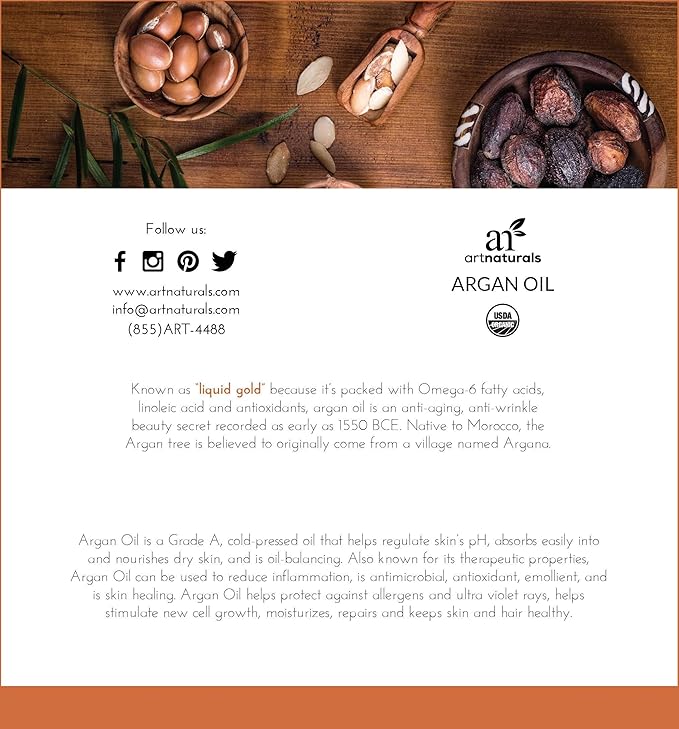 Artnaturals Argan Hair Mask, 8 Ounce