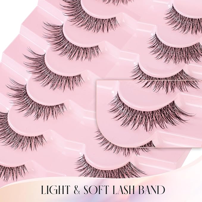 Fake Lashes Natural False Eyelashes Wispy Fake Eyelashes UT17