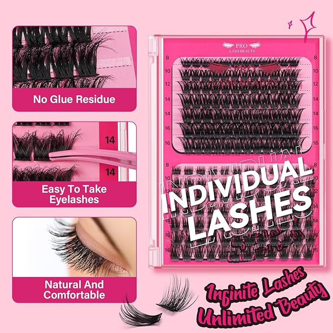 Lash Clusters,168 Pcs Eyelash Clusters 8-16 Mixed Cluster Eyelash Extensions 2 Styles Mixed Lash Extension Super Thin Band And Reusable Soft & Comfortable (Adore+First Glance,D-8-16mix)