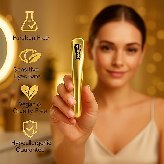 Eyelash Growth Serum - Advanced Peptide Infused Lash Booster for Fuller, Longer, Healthier Lashes - Eyelash Serum for Eyelash Growth Without Prostaglandin, Hypoallergenic, 5ml