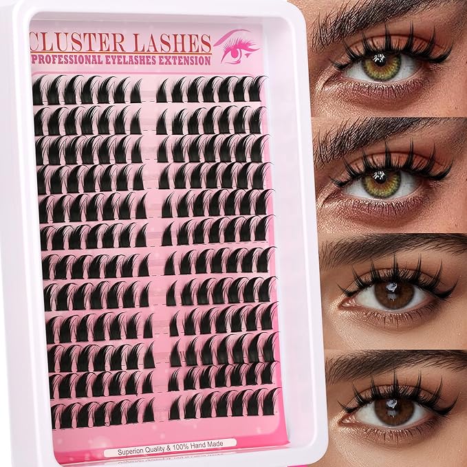 Lash Clusters Lash Spikes Eyelash Clusters Volume Long 12-18mm Individual Lashes DIY Spiky Lash Extension Mega Cluster Eyelash Extensions Mink Strips Lashes Thick