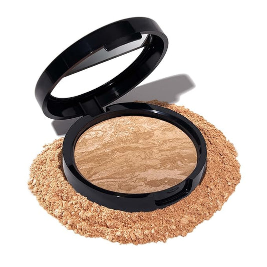 LAURA GELLER NEW YORK Baked Balance-N-Glow Illuminating Foundation - Golden Medium - Buildable Sheer to Light Coverage - Satin Finish