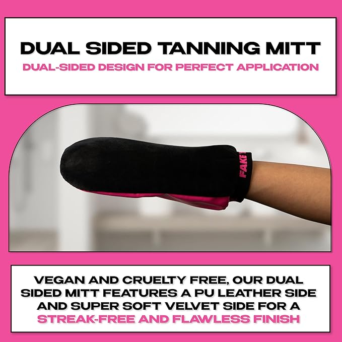 Fake You! All-in-One Ultimate Tanning Kit Bundle – Includes Tanning Mousse, Tanning Drops, Back Applicator, Exfoliating Mitt, and Fake Tan Gloves – Perfect for Seamless Self-Tanning