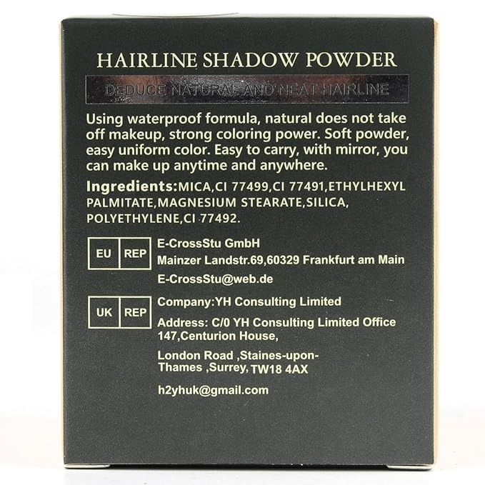 SOVONCARE Hairline Powder - Root Touch Up & Gray Hair Concealer for Men and Women, Instantly Covers Thinning Hair and Bald Spots, Natural-Looking Coverage Brown 0.35 oz