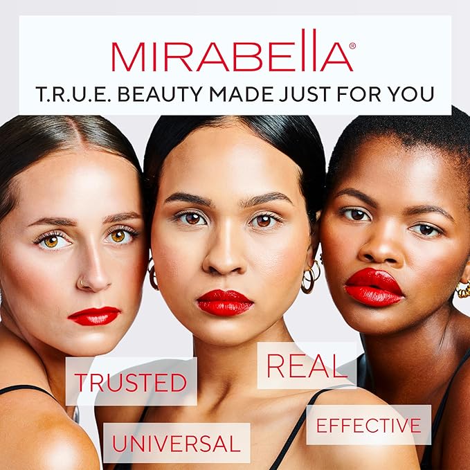 Mirabella Dual Finish Blush & Powder Brush – Angled Vegan Makeup Brush for Cheeks, Super-Soft Synthetic Bristles, Weighted Aluminum Handle, Cruelty-Free, Professional Quality