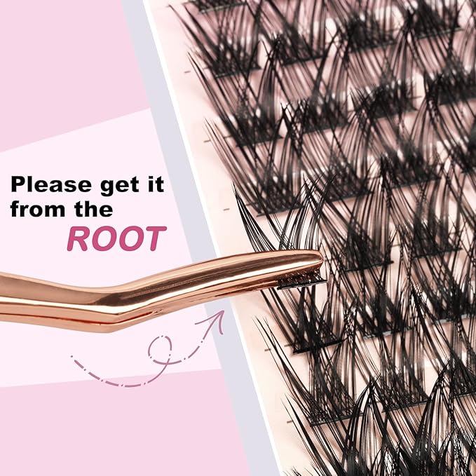 Lash Clusters for DIY Lash Extension at Home, Wispy Natural Individual Clusters Lashes False Eyelashes 168 Count 0.07D 9-16MM Mix D Curl Eye Lash Extensions (U02 Lash 9-16MM)