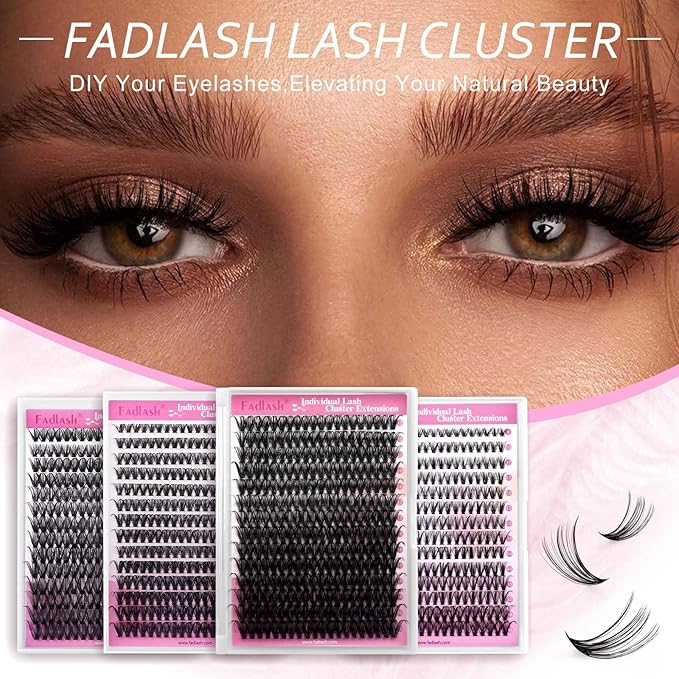 Individual Lashes Extension Semi Permanent Lashes C Curl Lash Clusters 10D 20D 30D 40D Individual Lashes Extension Eyelash Supplies (40D-0.07C, 15-20mm)