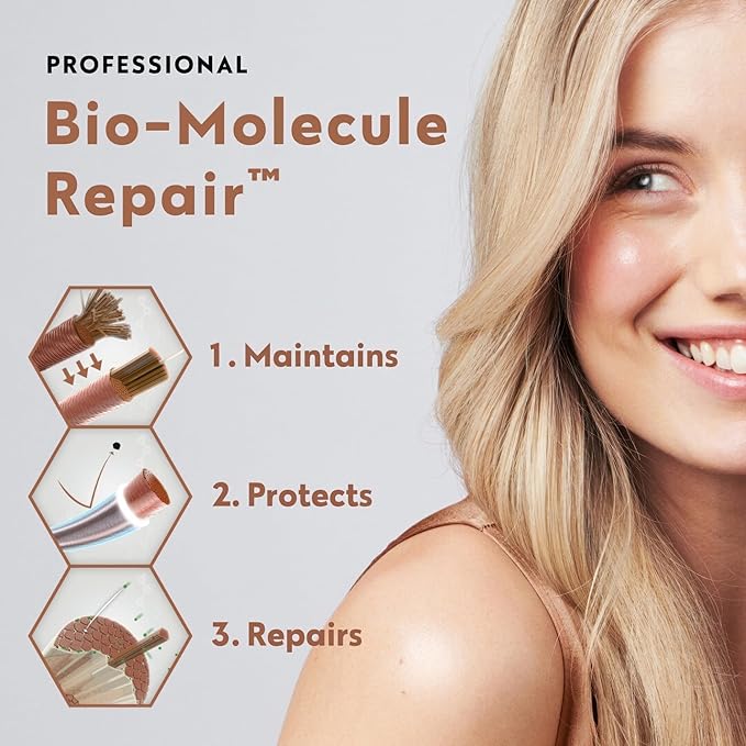 FOUR REASONS Bio-Molecule Repair Shampoo - Sulfate-Free Bond Repair Shampoo for Damaged & Dry Hair, Strengthens & Restores Moisture Balance - Vegan & Cruelty-Free