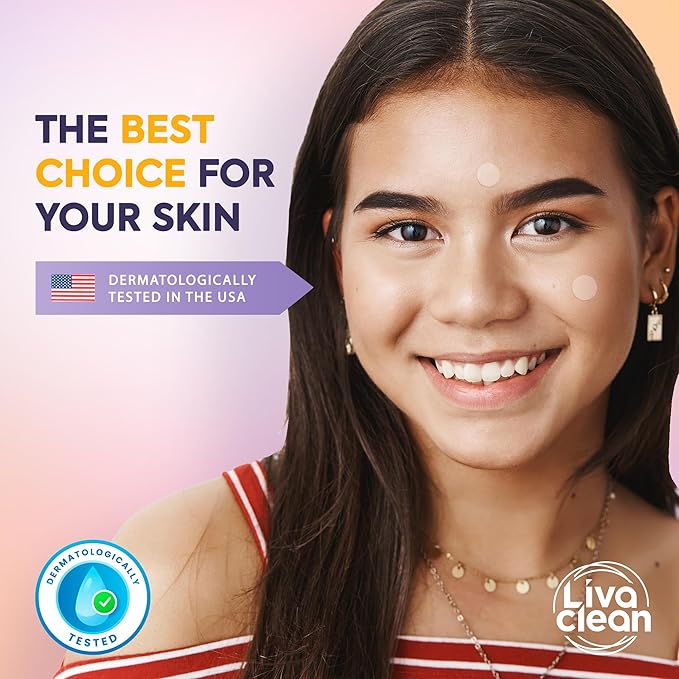 Livaclean 120 CT Pimple Patches for Face w/ Salicylic Acid, Tea Tree & Calendula Oil - Four Sizes Zit Dots Acne Patches for Face - Hydrocolloid Patch Pimple Patch Invisible - Acne Dots Zit Stickers