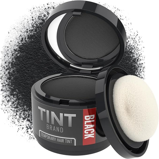 TINT Root Cover Up Black Hair Powder for Women & Men, Gray Cover Up, Root Touch Up Hair Color Powder