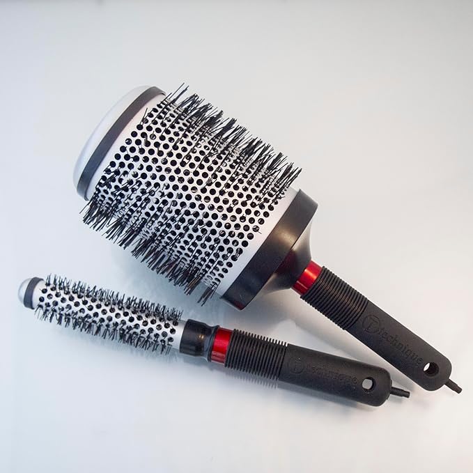 Cricket Technique Thermal Hair Brush #300 0.75” for Blow-Drying, Curling, and Styling – Heat-Retaining Barrel with Anti-Static Tourmaline Bristles, Round Thermal Brush, Not Electric, All Hair Types