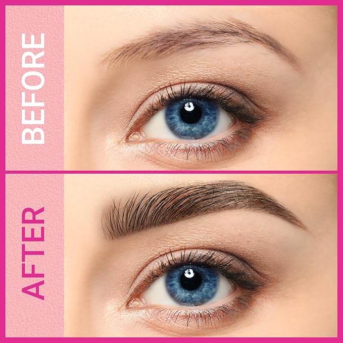 iMethod Microblading Eyebrow Pen - Eyebrow Pencil Magical 2-in-1 Dual-Ended Eye Brow Pencils for Women with 4-Fork-Tip & Precise Brush-Tip Create Natural Hair-Like Brows, Last All-Day, Black Brown