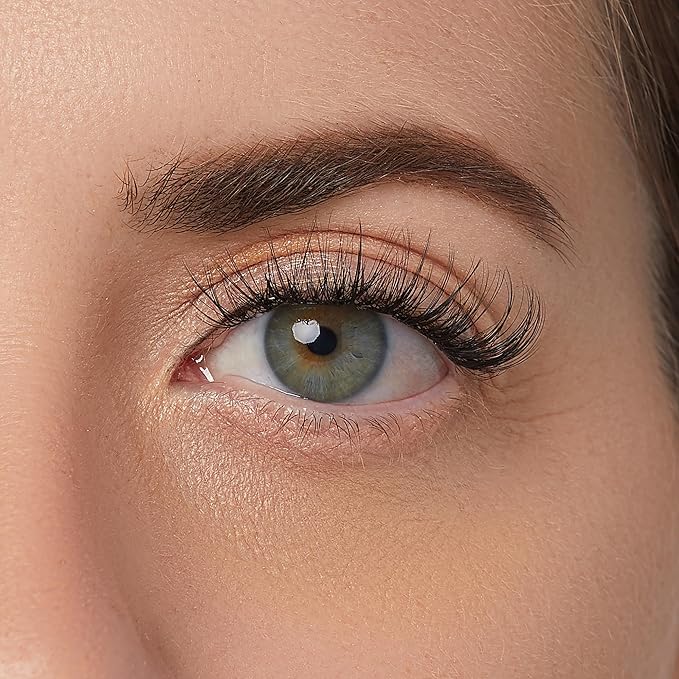 FALSCARA Clear Band False Eyelashes, Lash Extension Kit, Feathery & Wispy, Natural Volume, 8mm-10mm-12mm, Includes Bond & Seal, Precision Applicator & 36 Lash Clusters