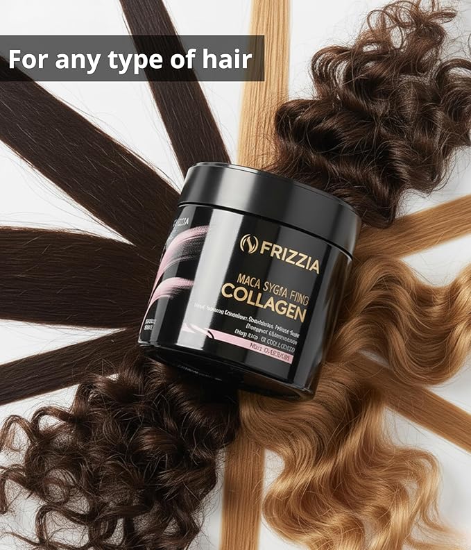 ULTRA Collagen Hair Mask, EASY to use. With argan oil and maca. Hydration and shine, anti-frizz treatment for dry and damaged hair, professional smoothness, 500 ml