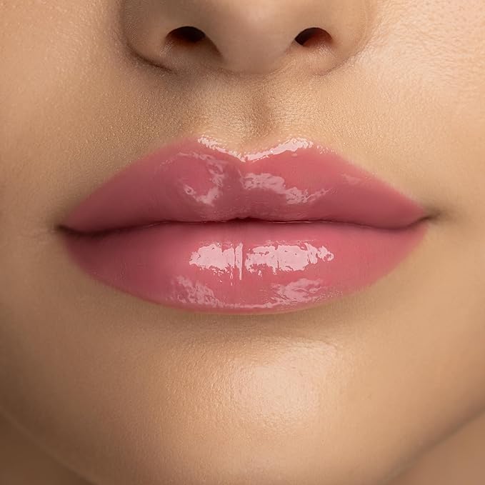 Radiant Professional Lip Glaze (15 Shades) - Ultra-Glossy, Non-Sticky & Long-Lasting Lip Gloss for Women - High Shine Hydration - Vegan & Moisturizing for Soft, Nourished Lips - (10 ENGLISH ROSE)