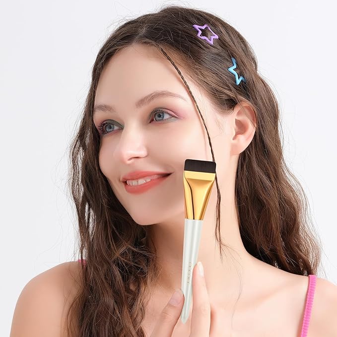 docolor Flat Foundation Brush for Liquid Makeup,Ultra Thin Liquid Foundation Brushes Premium Makeup Face Brush for Blending, Cream, Thin Foundation Brush Makeup Tool Face Foundation Flat Brush