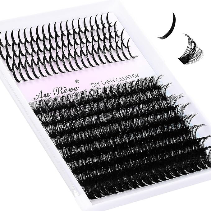 Lash Clusters Spikes Eyelash Clusters with Spiky Cluster 14-20mm Fluffy Volume 100D Individual Lashes Lash Extensions Wispy D Curl Manga Natural Cluster Anime Eyelash Extensions