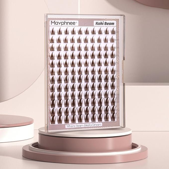 Brown Lash Clusters Manga Cluster Eyelash Extensions Spiky Cluster Lashes Fairy Individual Lashes Anime CC-Curly Eyelash Clusters DIY at Home Easy to Apply Lash Spikes 11-17MM