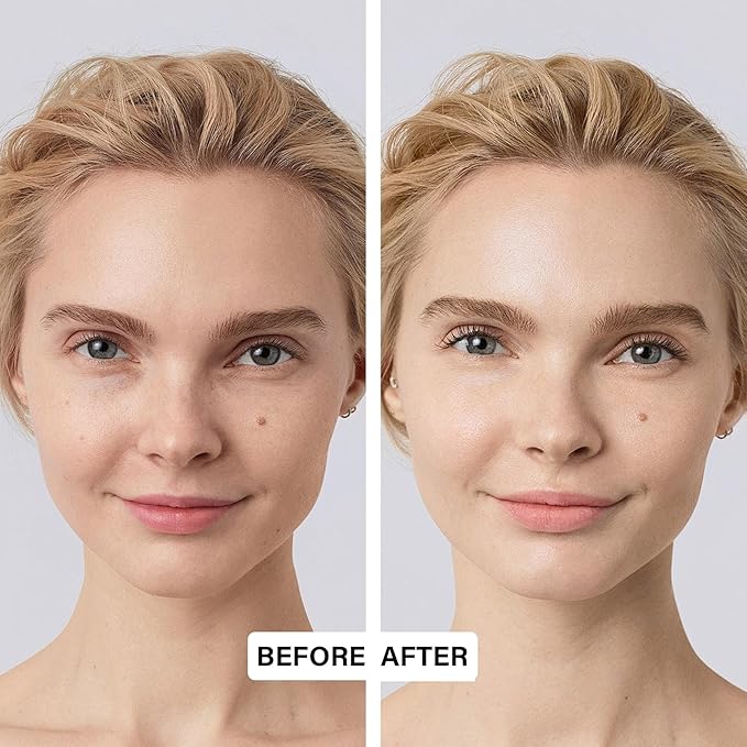 2PCS Mushroom Head Air Cushion CC Cream, Moisturizing Lasting Oil Control BB Cream for All Skin Types, Full Coverage Concealer Liquid Foundation Face Makeup Set with Foundation Brush & Makeup Sponge D