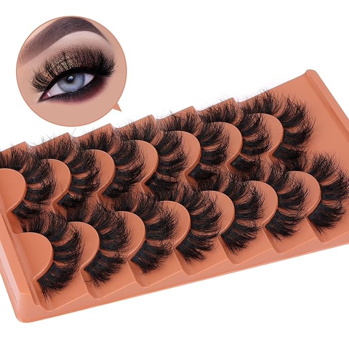 Cluster Lashes Mink Full False Eyelashes Long Volume Individual Lashes Dramatic Eyelash Extensions DIY Fluttery Fake Lashes by Eefofnn