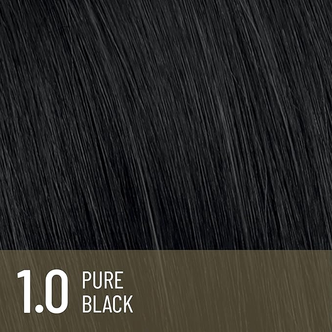 Il Salone Milano Plex Rebuilder Permanent Hair Color Cream - 1.0 Pure Black Hair Dye Kit - Professional Salon - Premium Quality - Protects and Restructures - Paraffin, Paraben, Ethyl Alcohol Free