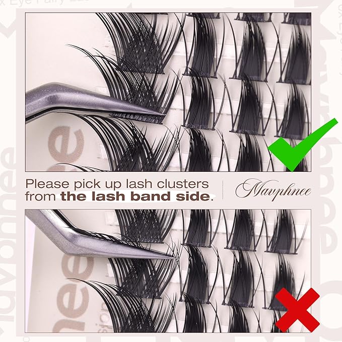 Fox Eye Lash Clusters Cat Eye Lash Extensions Wispy Manga Eyelash Clusters Anime Cluster Eyelash Extensions C-Curly & L-Curly Cluster Lashes Fairy Left & Right Eyelashes Clusters by Mavphnee