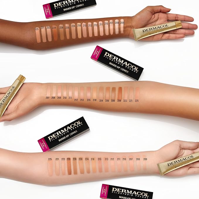 Dermacol - Full Coverage Matte Foundation with SPF 30, Waterproof Makeup for Oily Skin, Acne, & Under Eye Bags, Long-Lasting Makeup, 30g, Shade 209