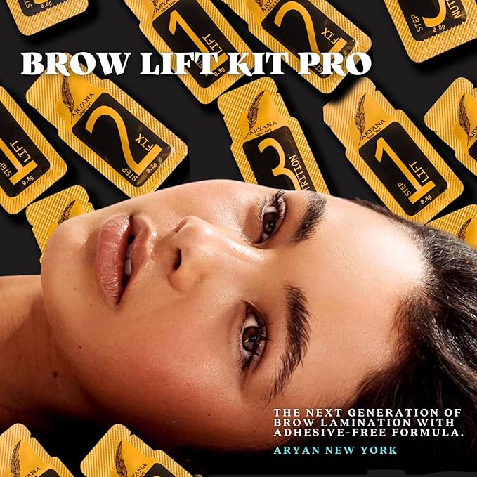 ARYANA NEW YORK Eyebrow Lamination Kit Professional | At Home DIY and Salon Use brow lamination kit | Instant Lift For Fuller Eyebrows | Brow Lift Sachet Professional Series