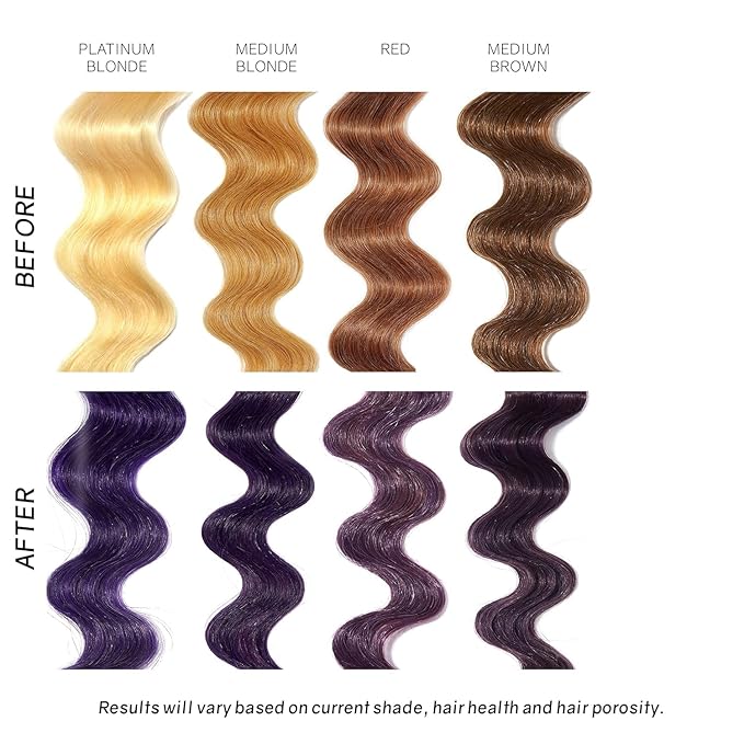 Overtone Daily Color Depositing Conditioner: 8oz Temporary Coloring Conditioner with Shea Butter & Coconut Oil, Refresh Color & Prevent Fading, Cruelty-Free, Extreme Purple is Vivid Violet