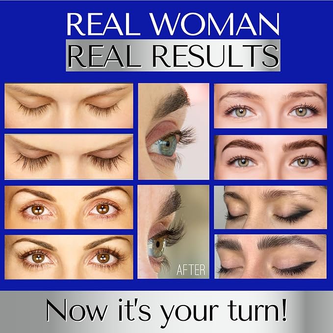 ADVANCED BROW & LASH SERUM SET - Eyelash Growth Serum + Eyebrow Growth Enhancer - Hormone-free Peptide Formula for Longer Natural Lashes & Fuller Eyebrows - Sérum de Pestañas y Cejas by DERMAWORKS