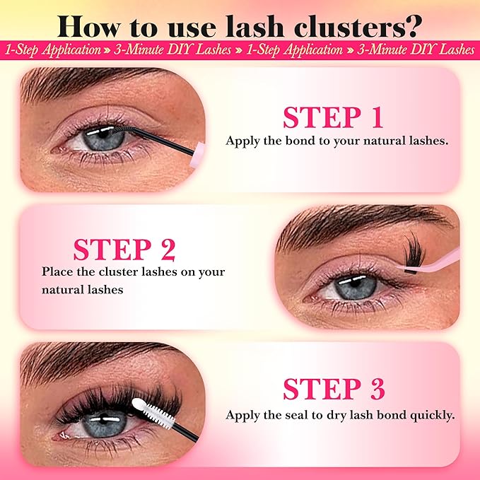 Wispy Lash Clusters with Spikes Manga Lash Clusters 160D Eyelash Clusters 10-18MM Thick Lashes Clusters Fluffy Cluster Eyelash Extensions by FANXITON