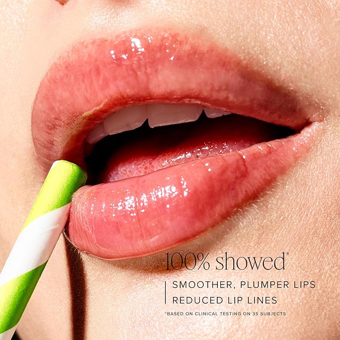 Farmacy Peptide Lip Smoothie - Hydrating Lip Balm with Vitamin C to Visibly Plump & Smooth Lines - Nourishing Treatment with a High-Gloss Finish - Pear Kiwi (10g)