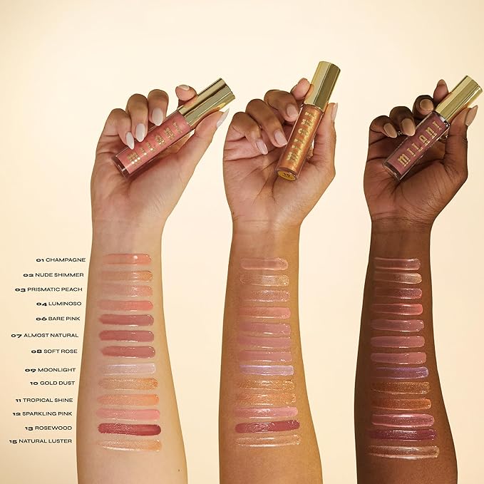 Milani Keep It Full Nourishing Lip Plumper - Pink Quartz (0.13 Fl. Oz.) Cruelty-Free Lip Gloss for Soft, Fuller-Looking Lips