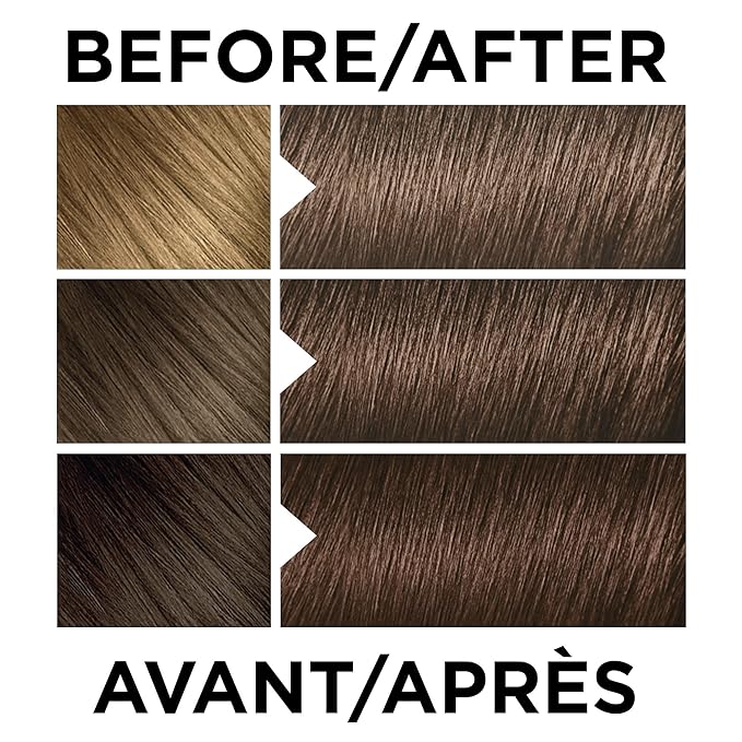 L'Oreal Paris Feria Multi-Faceted Shimmering Permanent Hair Color, T53 Moonlit Tortoise (Cool Medium Brown), Pack of 1, Hair Dye
