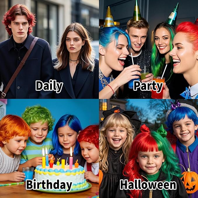 Halloween Hair Spray,Temporary Hair Color Spray for Women Kids Men,Washable Hairspray,Colored Hair Spray,Color Hairspray for Halloween,Party,Cosplay,Christmas Day (06#Gold)