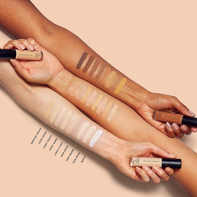 e.l.f. 16HR Camo Concealer, Full-Coverage, Highly-Pigmented Face Concealer With A Matte Finish, Crease-proof, Vegan & Cruelty-Free, Tan Walnut