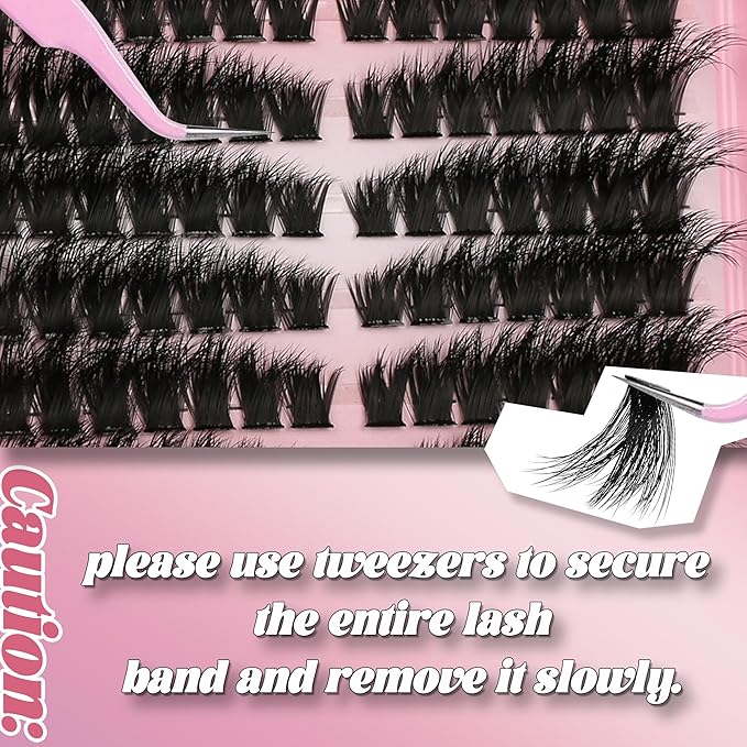 Lash Clusters Natural Wispy Eyelash Clusters C Curl Left&Right Cluster Eyelashes Extensions 120P Cluster Lashes DIY Individual Lash Extension Thin Band Cat Eye Lashes at Home