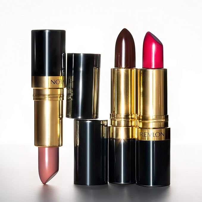 Revlon Super Lustrous Lipstick, Creamy Formula For Soft, Fuller-Looking Lips, Moisturized Feel, 730 Revlon Red, 0.15 oz