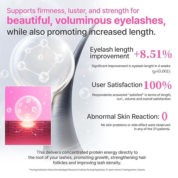 Korean Lash Serum - Sérum Para Pestañas Eyelash to Grow Lashes Eyebrow Eyelash Growth Suero Para Crecimiento Suero
