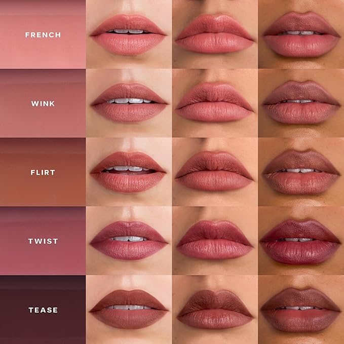 Saie Lip Liner 101 - Lip Pencil Made with a Creamy, Soft Matte Formula for a Naturally Framed or Fully Filled Look - Supercharged with Shea Butter & Jojoba Oil - Flirt (.05 oz)
