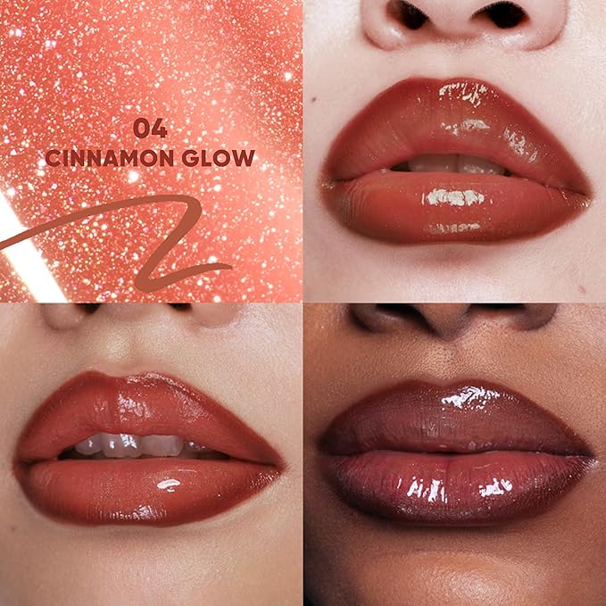 JUDYDOLL Peel Off Stain and Plumping Oil Duo - Macaron-Inspired Long-Lasting Lip Stain with 3D Plumping Gloss, Hydrating and Non-Sticky Formula (#04 Cinnamon Glow)