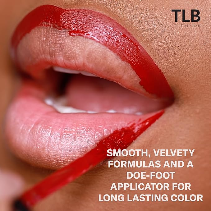 The Lip Bar - Nonstop Liquid Matte Lipstick, Back to Black (Black) - High Pigment - One Swipe - Long Lasting - Jojoba Oil & Vitamin E - Vegan & Cruelty Free - Makeup & Cosmetics - .24 fl oz