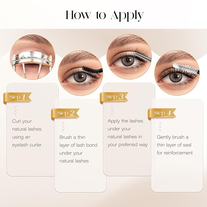 BEFER Lash Clusters, 144 Pcs D Curl Eyelash Clusters Volume Individual Lashes Extensions 10-16MM Fluffy Cluster Eyelash Wispy Cluster Lashes DIY At Home(Radiance,FD03)