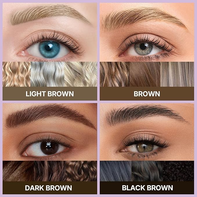 30° Curved Eyebrow Pencil, Magic 2 in 1 Eyebrow Pen Pro, Waterproof Eye Brow Pen with 2 Tips, Vivid Microblading Brow Pencils for Women, Last All Day Makeup (Dark Brown)