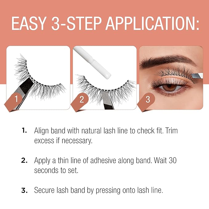 Ardell Naked Lashes 421, 2 Pairs with 1g DUO Pipette, 1 Set