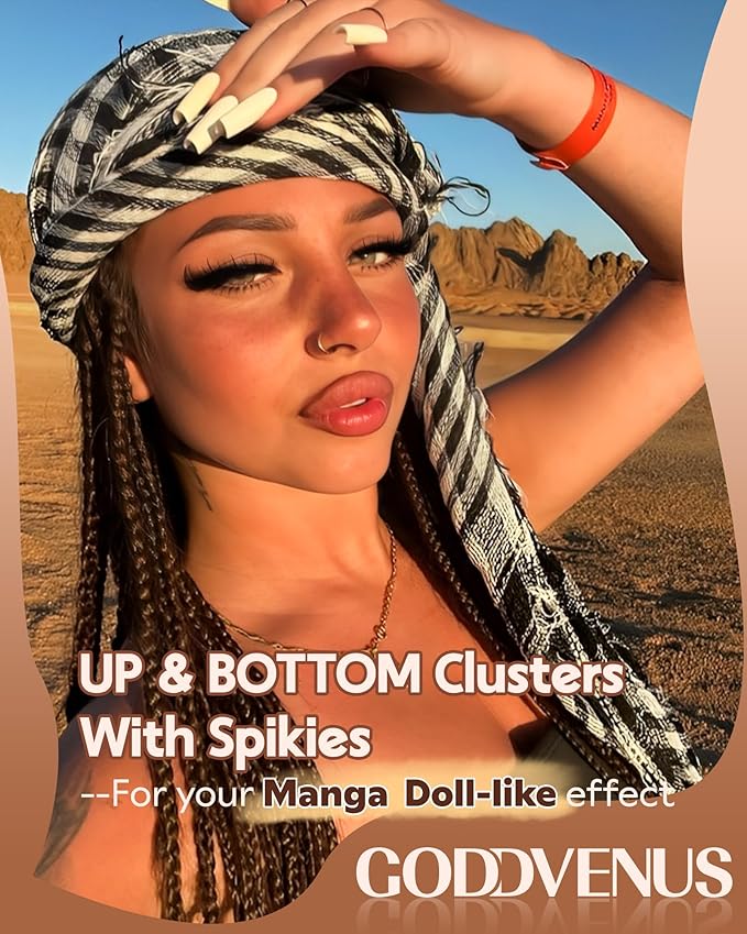 Volume Manga Lash Clusters with Spikes 300D Fairy Wispy Eyelashes Clusters Bottom Lashes Clusters Waterproof Anime Cluster Eyelash Extensions D Curl Full Eye Lash Extension