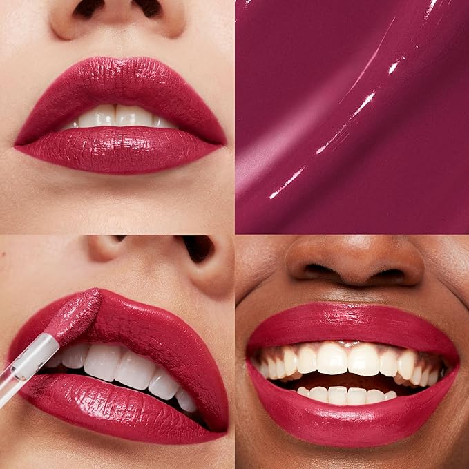 REVLON ColorStay Satin Ink Crown Jewels Liquid Lipstick, Longlasting & Waterproof Lipcolor, Moisturizing Creamy Formula Infused with Black Currant Seed Oil, 034 Regal Ruby, 0.17 fl oz.